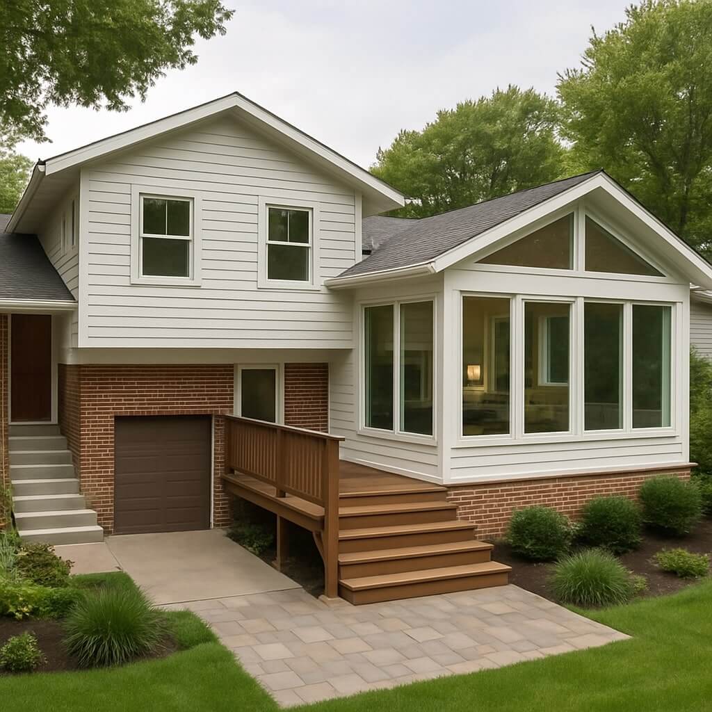 split level home addition ideas